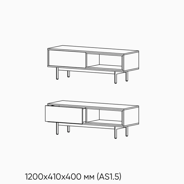 Тумба Sogno 1 - 1200, LDSP 0199 фото