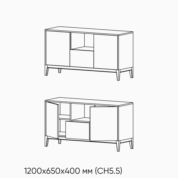 Тумба Fiore 5 - 1200, LDSP 0163 фото