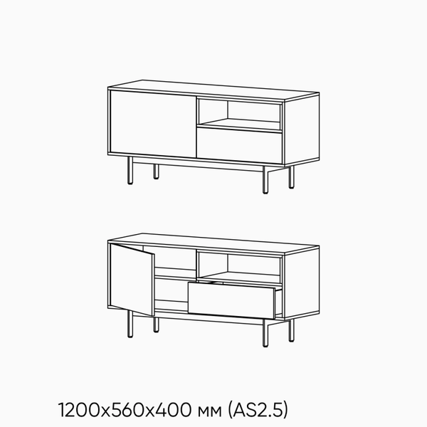 Тумба Sogno 2 - 1200, LDSP 0211 фото