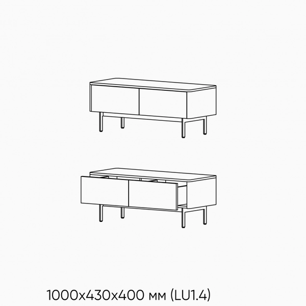 Тумба Stella 1 - 1000, LDSP 0343 фото