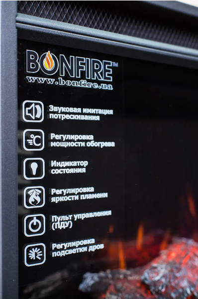 Електричний камін Bonfire SAPFIRE 50L (129,5 см) зі звуком SAPFIRE 50L фото