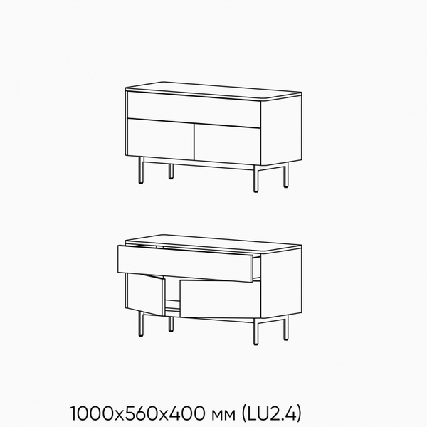 Тумба Stella 2 - 1000, LDSP 0357 фото